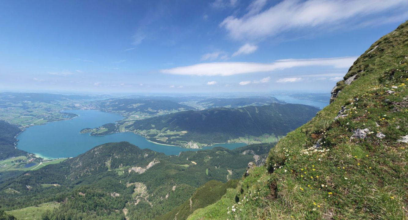 See Wolfgang from the summit of Schafberg